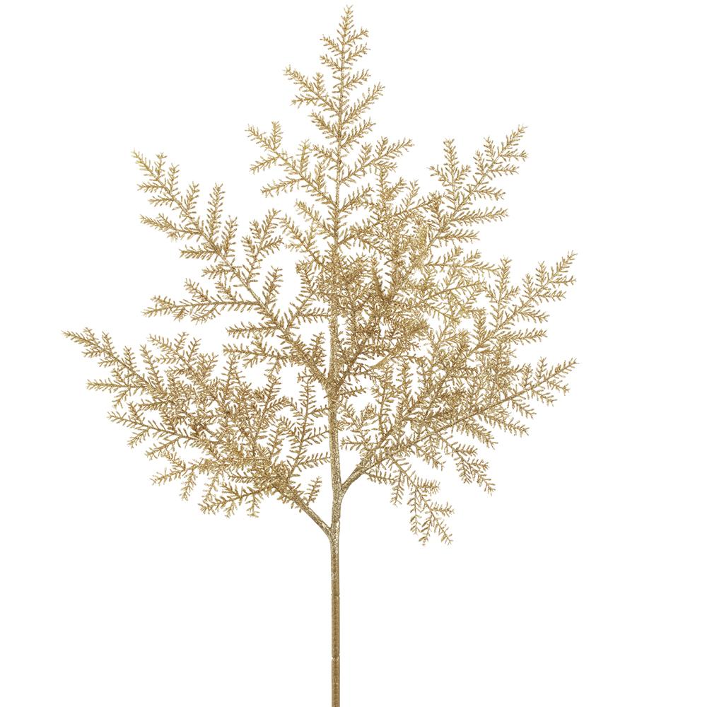 31" Gold Glitter Pine Spray Set Of 6