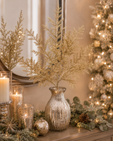 31" Gold Glitter Pine Spray Set Of 6