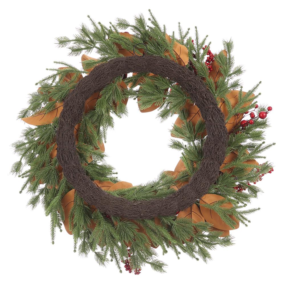 32" Red Berries Ornament Wreath