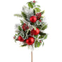 26" Snowy Berry Red Ornament Spray Set Of 2
