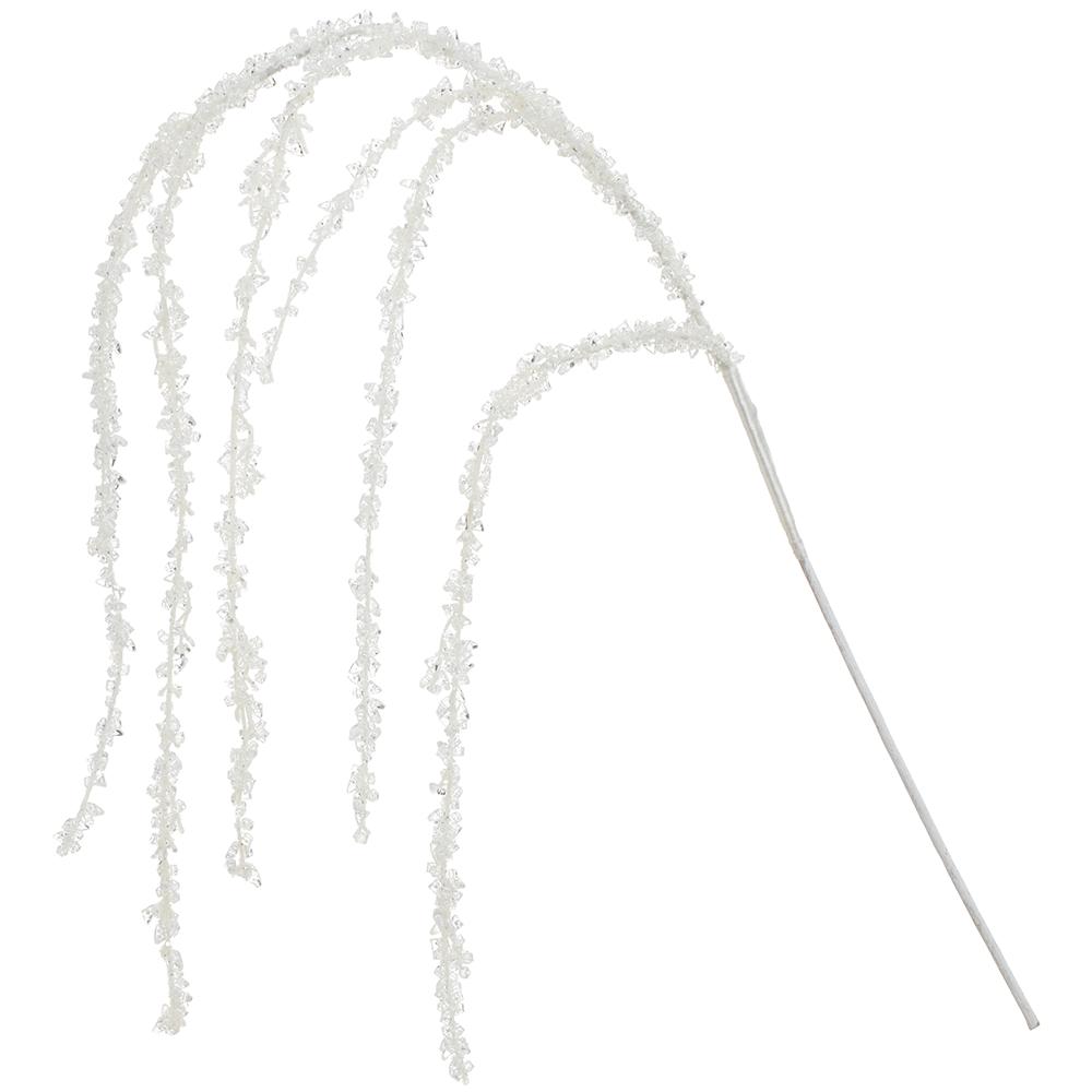 Juego de 6 pulverizadores colgantes blancos transparentes de 47"
