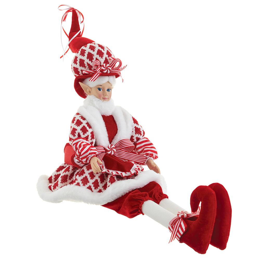 26" Red & White Candy Elf