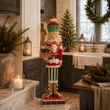 7 FT Candy Nutcracker with Animated Basket