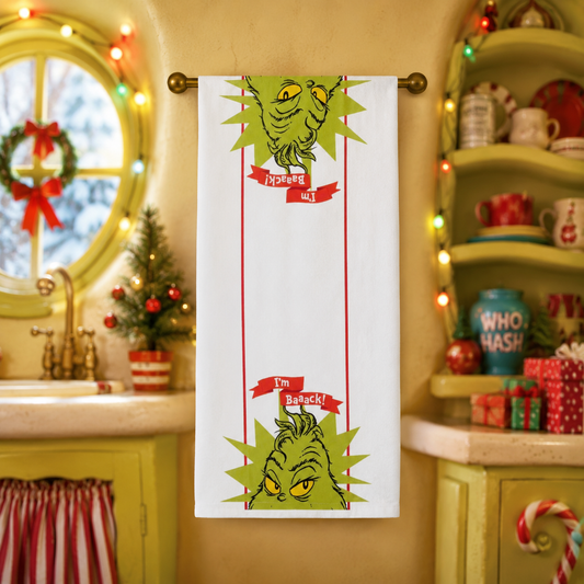 Paño de cocina Grinch Im Back de 27"