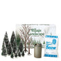 Village Accessory Landscape Trees & Snowy Road Set