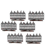 Set de 6 vallas de hierro forjado espeluznantes para Halloween