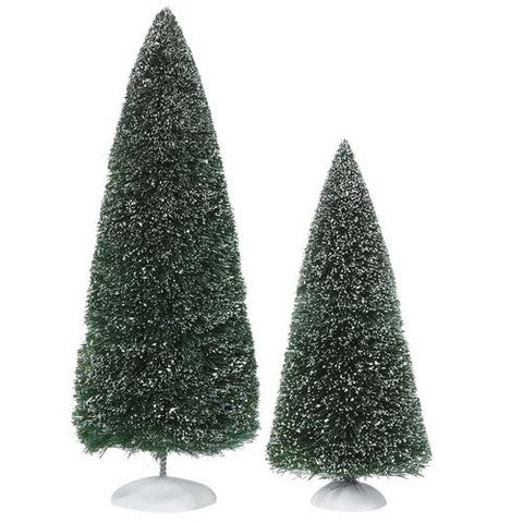 Village Accessory Bag-O-Frosted Topiaries Set Of 2