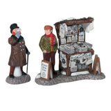 Dickens Village London Newspaper Stand Set Of 2