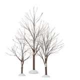 Village Accessory First Frost Trees Set Of 3