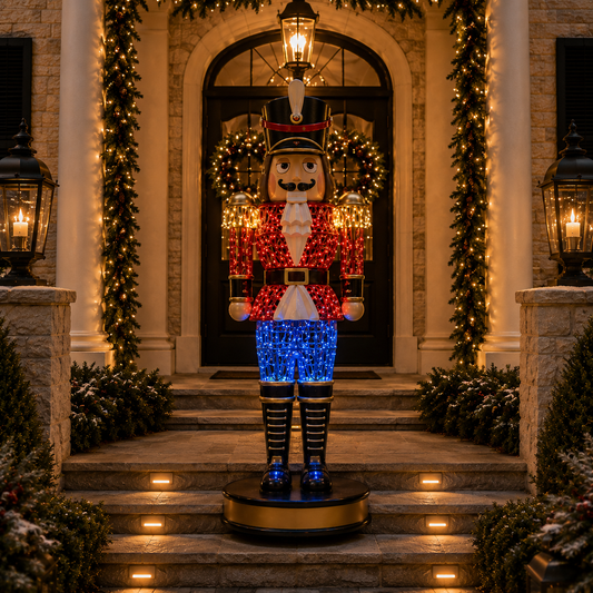 6 FT Lighted Red Nutcracker