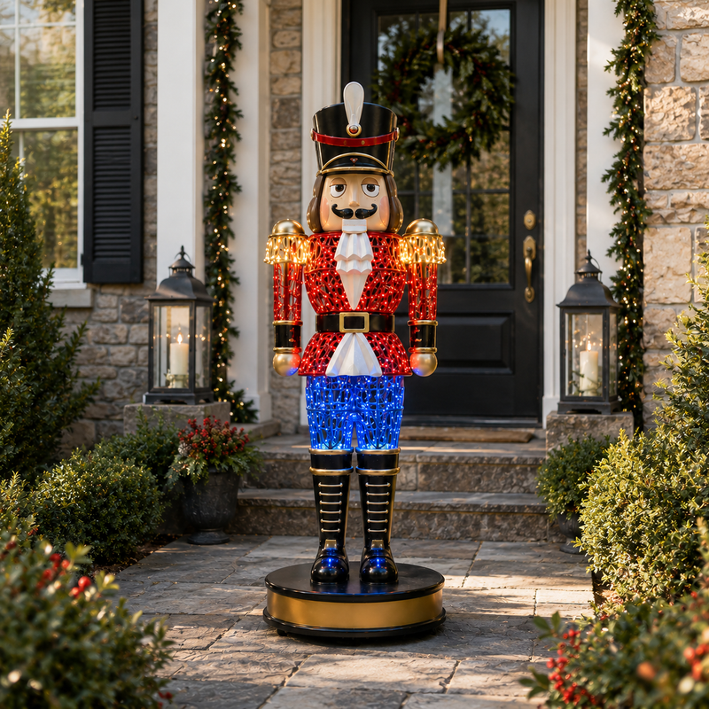 6 FT Lighted Red Nutcracker