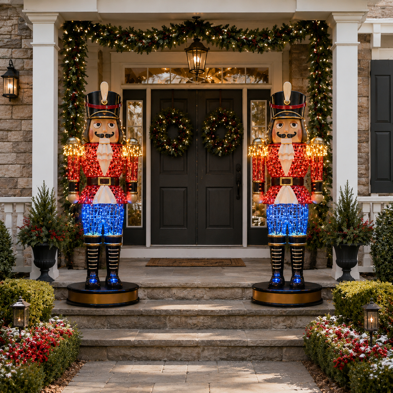 6 FT Lighted Red Nutcracker