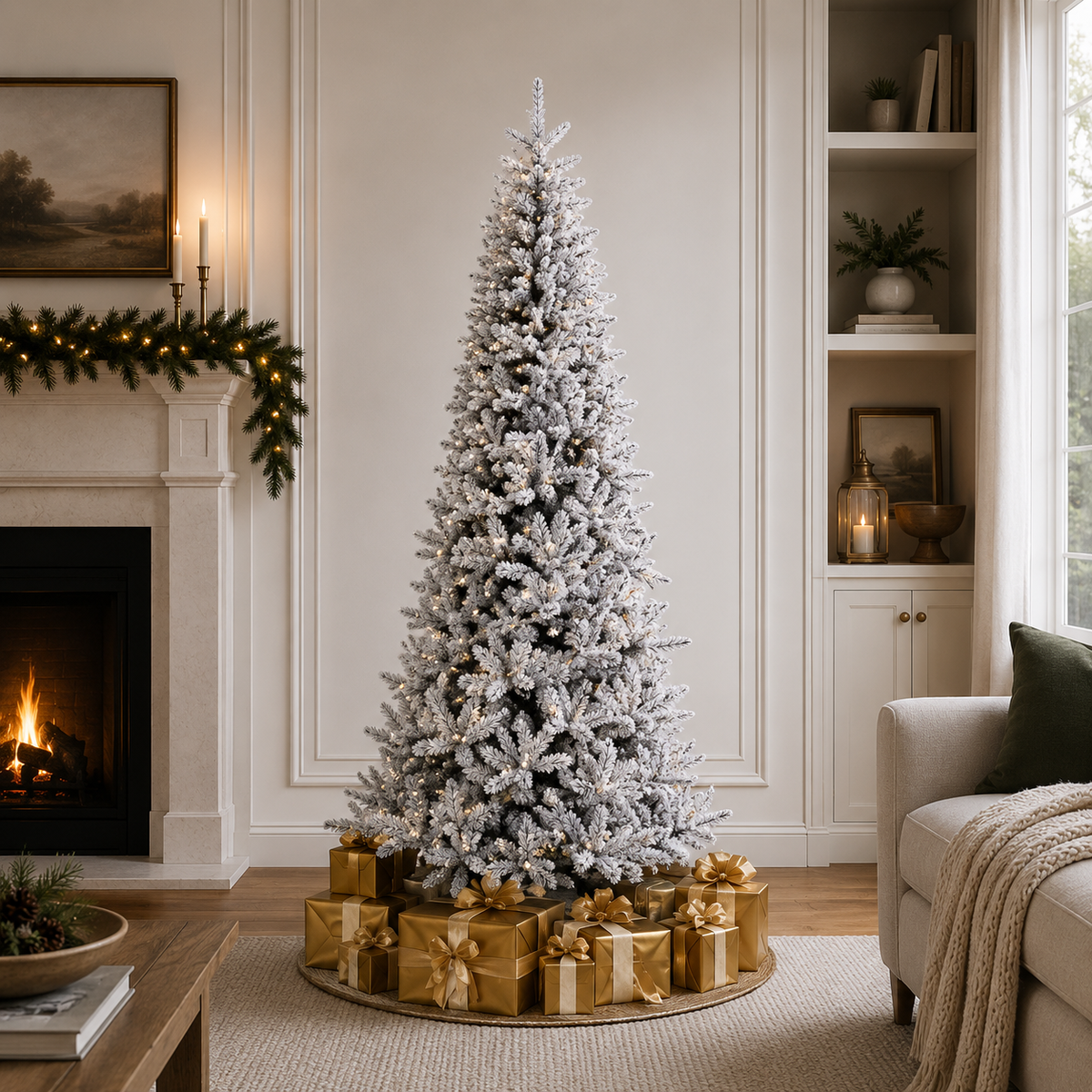 Árbol Duque Escarchado Sin Luces