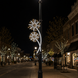 5 FT X 22" Pure White & Warm White LED Star Pole Banner