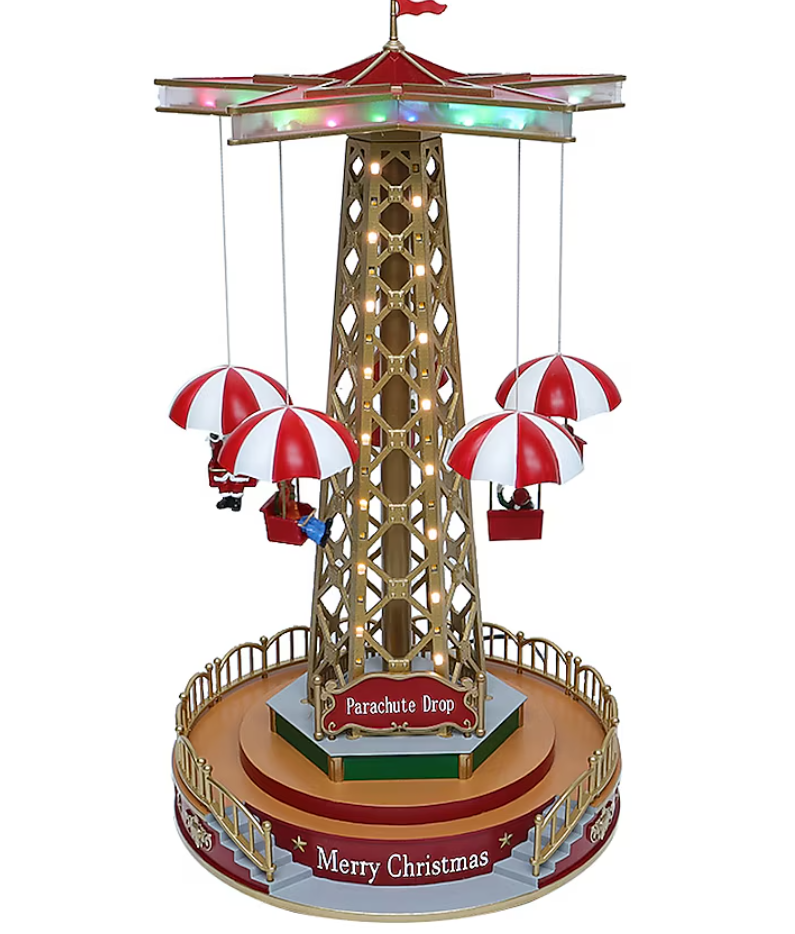 18" Lighted Animated Balloon Drop With Music