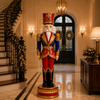 6 FT Red, Blue & Gold Nutcracker
