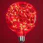 G125 Red LED Fairy Light Bulb