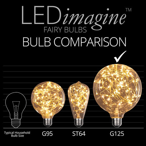 G125 Warm White Fairy Light Bulb