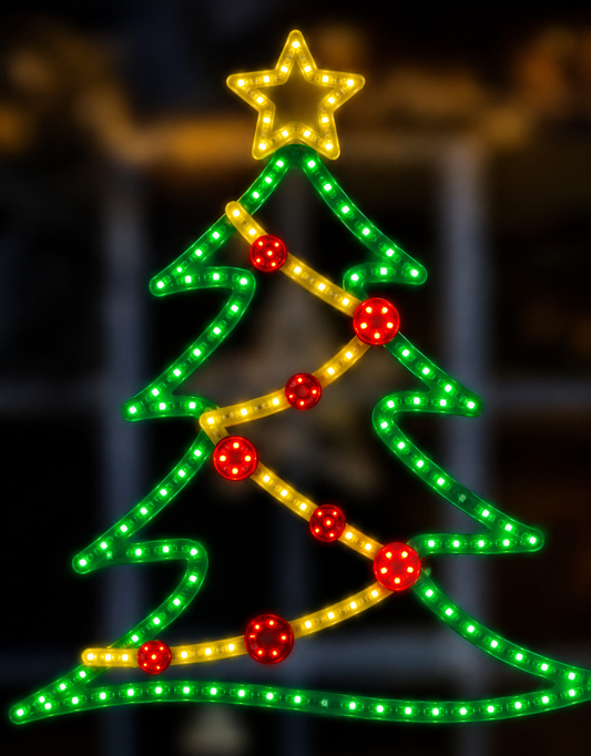 16" 144 LED Christmas Tree Twinkling Effect