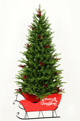 Potted Mountain Tree Pre Lit Warm White & Multi LED Lights
