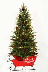 Potted Mountain Tree Pre Lit Warm White & Multi LED Lights