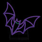 48" X 49" LED Purple Bat