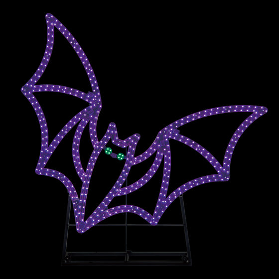 48" X 49" LED Purple Bat
