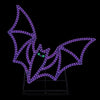 Murciélago LED morado de 48" X 49"