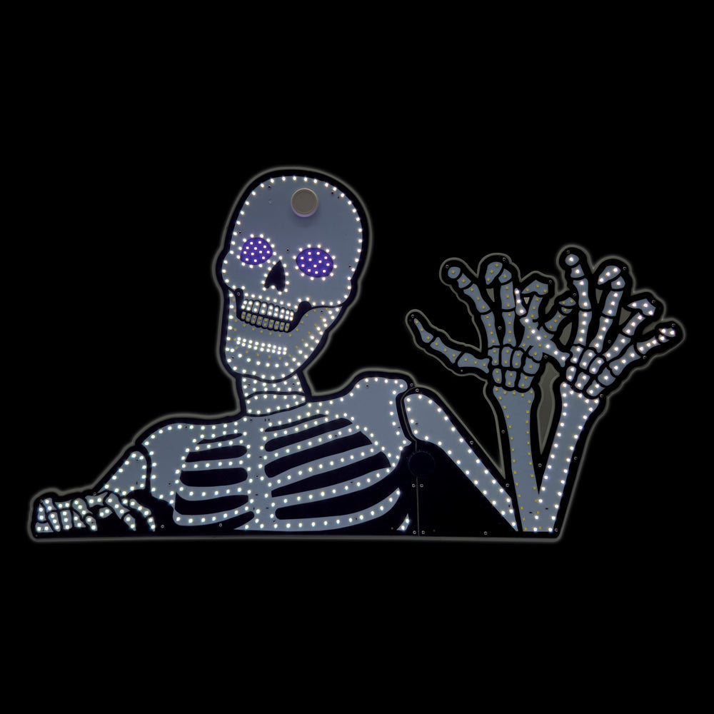 21" X 36" Rising Skeleton LED Display