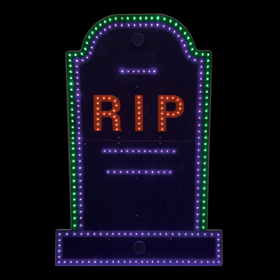 30" X 20" RIP Tombstone LED Display