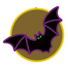 18" Purple & Black Bat with Moon LED Display