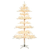 9 FT Flocked Layered Twig Tree