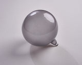 6" Grey Glitter Bubblegum Glass Ornament