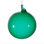 4" Citrus Green Bubblegum Glass Ornament Box Of 3