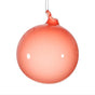 4" Pomegranate Bubblegum Glass Ornament Box Of 3