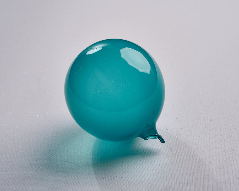 5" Denim Blue Bubblegum Glass Ornament