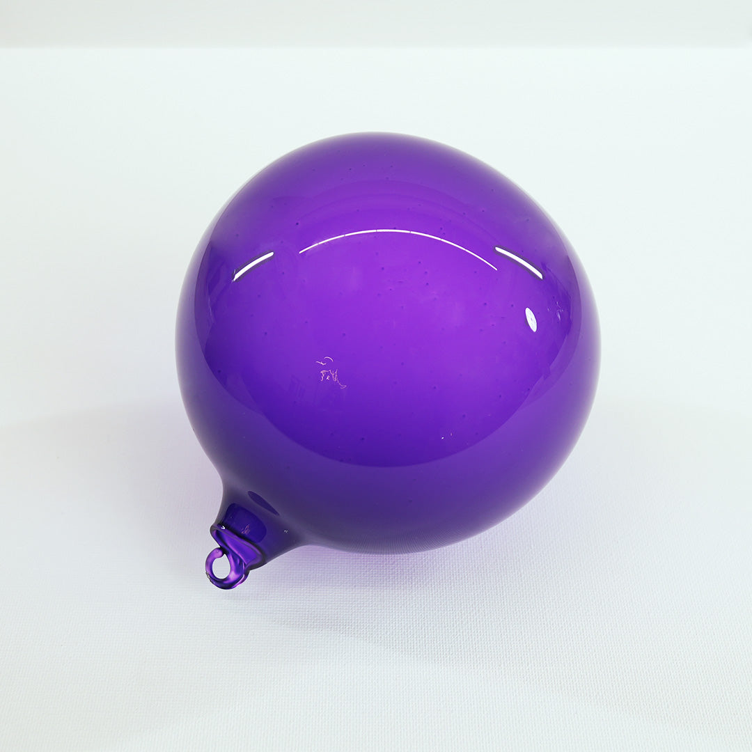 5" Purple Bubblegum Glass Ornament