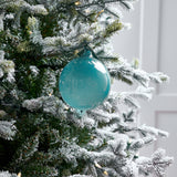 5" Denim Blue Bubblegum Glass Ornament