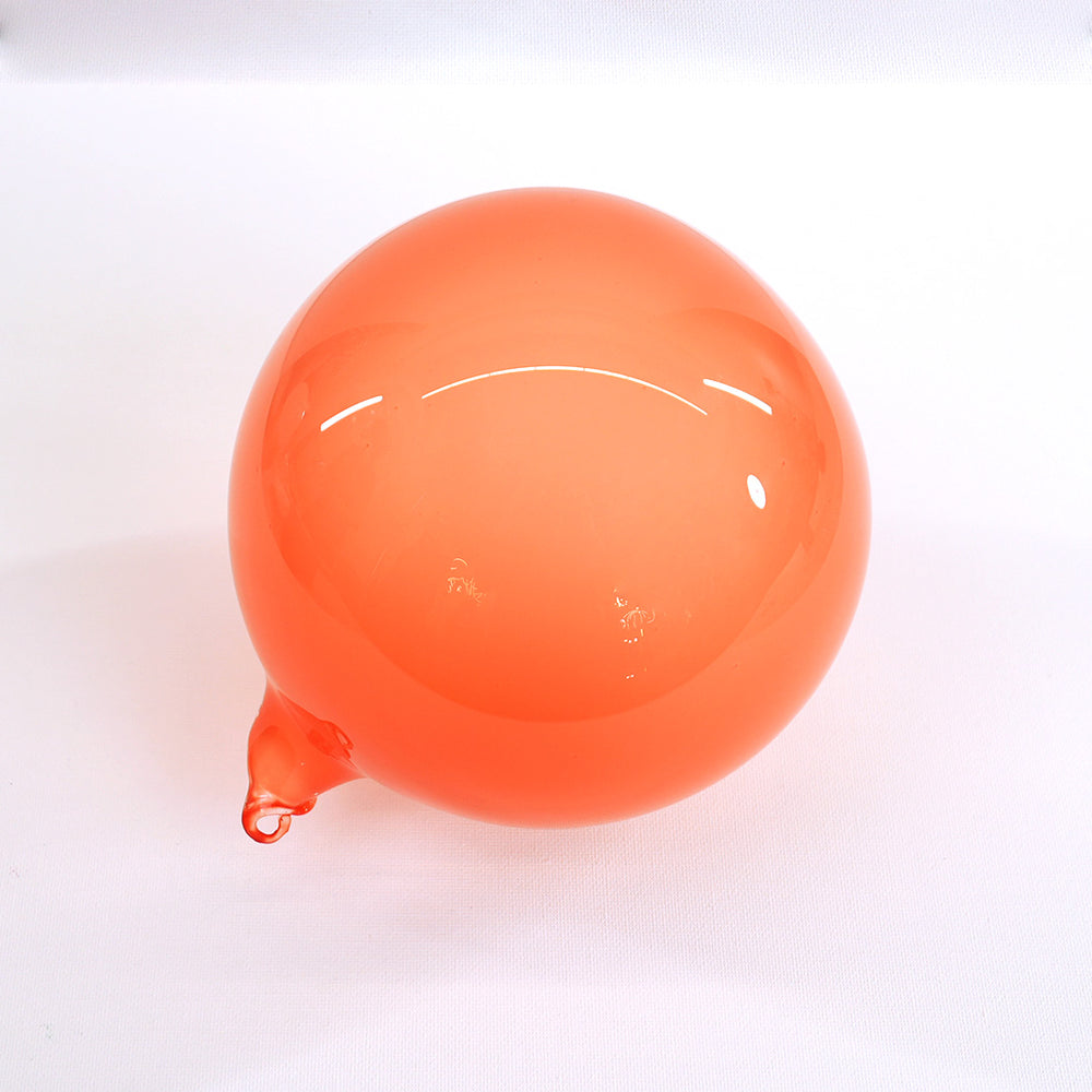 6" Pomegranate Bubblegum Glass Ornament