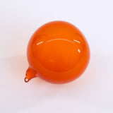 5" Orange Bubblegum Glass Ornament