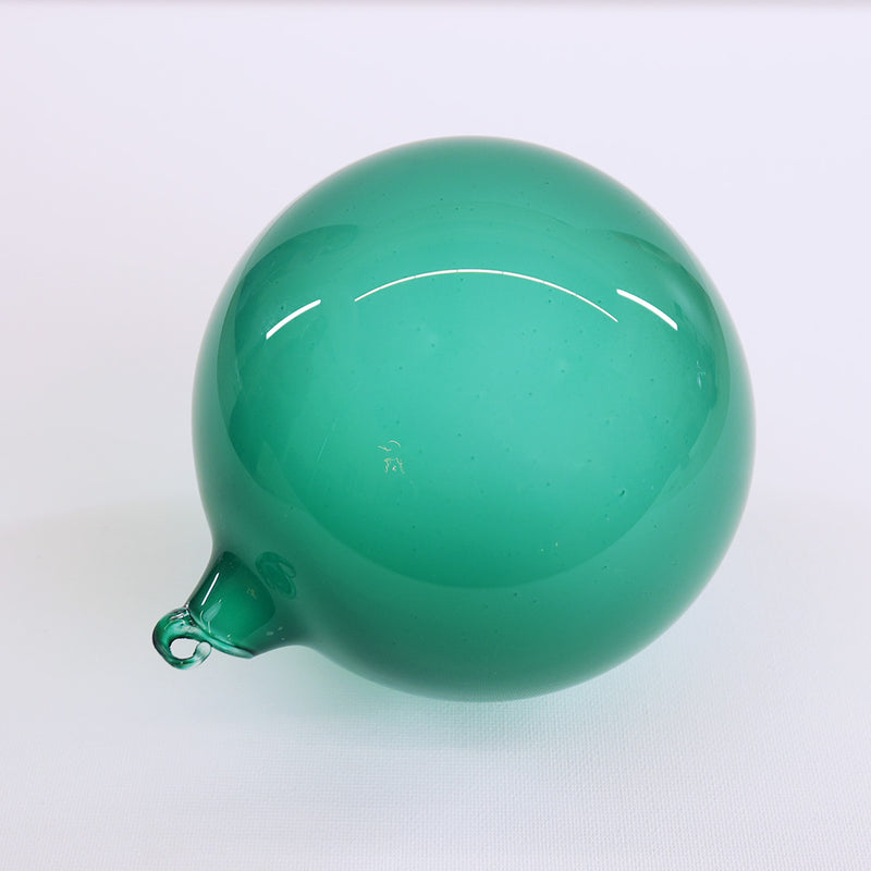Adorno de cristal verde eucalipto de 5" "Bubblegum"