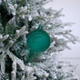 5" Eucalyptus Green Bubblegum Glass Ornament