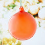 6" Orange Bubblegum Glass Ornament