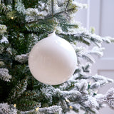 6" Snow White Bubblegum Glass Ornament