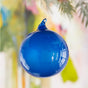 7" Blue Bubblegum Glass Ornament