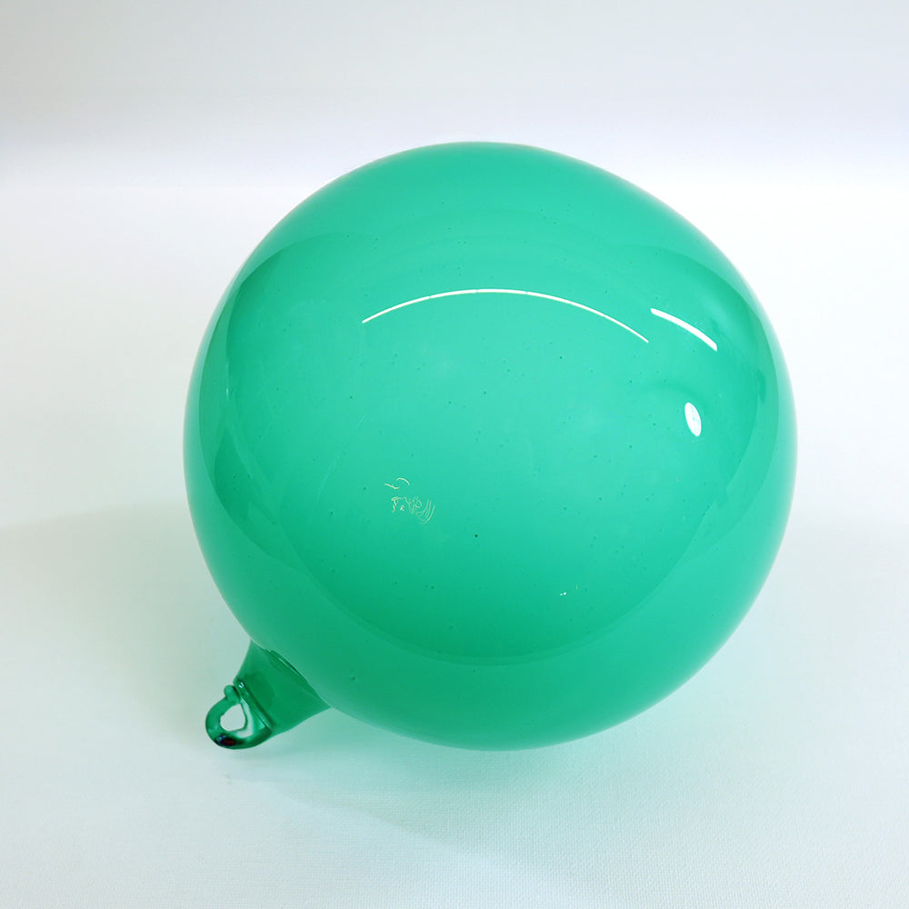 7" Turquoise Bubblegum Glass Ornament