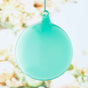 7" Turquoise Bubblegum Glass Ornament