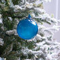 5" Blue Bubblegum Glass Ornament