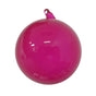 Adorno de cristal color chicle fucsia de 5"