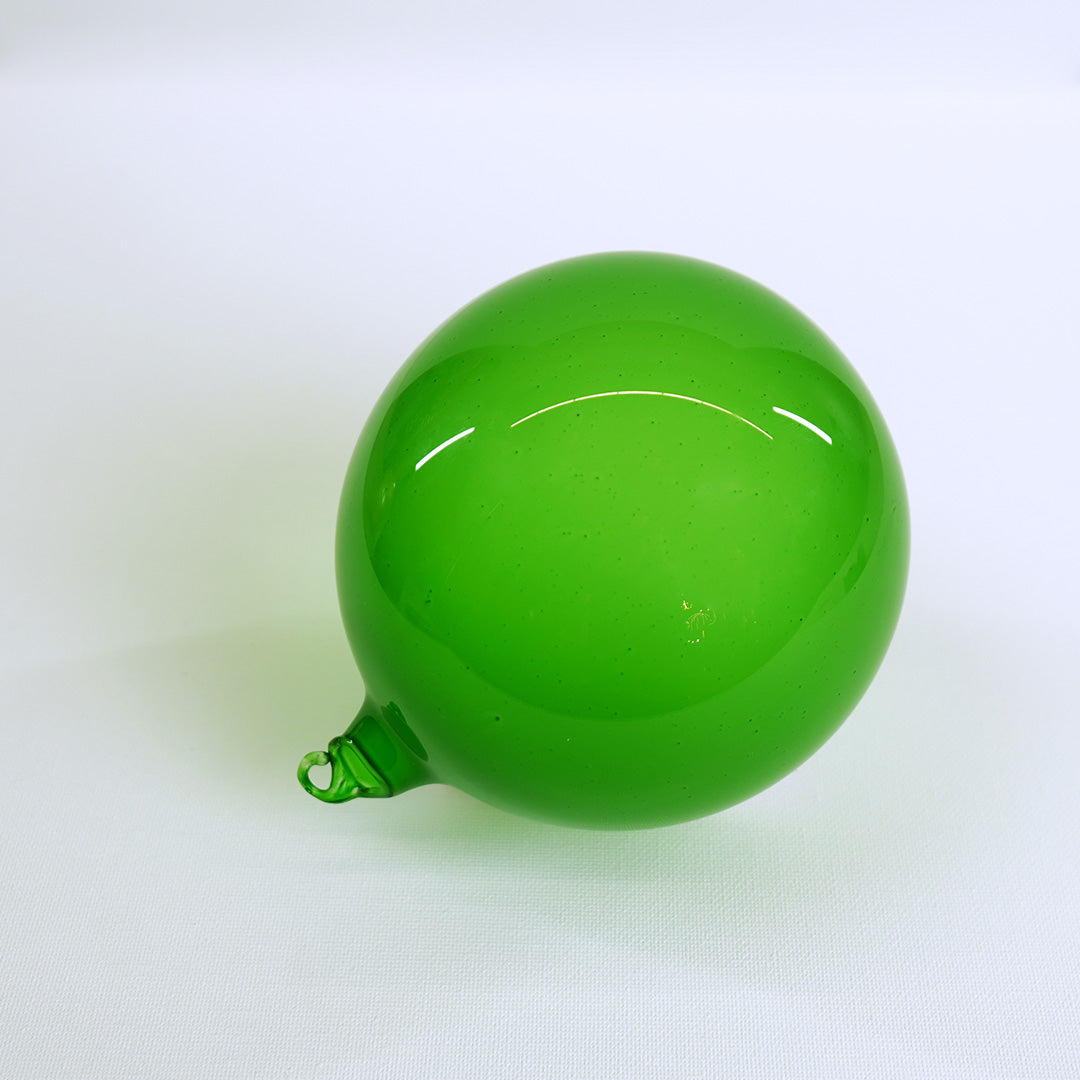 5" Mint Green Bubblegum Glass Ball Ornament